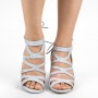 Sandale Dama cu Toc XKK229A Silver Mei