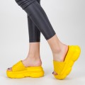 Papuci Dama cu Platforma WLGH15 Yellow (---) Mei