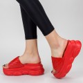 Papuci Dama cu Platforma WLGH15 Red (---) Mei