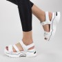 Sandale Dama cu Platforma NX95 White Mei