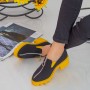Pantofi Casual Dama MX156 Black-Yellow Reina