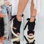 Sandale Dama cu Platforma FS33 Negru Mei