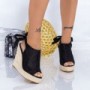 Sandale Dama cu Platforma FS25 Negru Mei