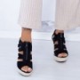 Sandale Dama cu Platforma HXS19 Negru Mei