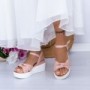 Sandale Dama cu Platforma PT16 Roz Mei