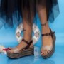 Sandale Dama cu Platforma TF18 Maro Mei