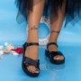 Sandale Dama CS113 Negru Mei