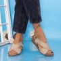 Sandale Dama cu Platforma GH1929 Bej Mei