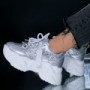 Pantofi Sport Dama cu Platforma WL123 Argintiu Mei