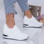 Pantofi Sport Dama cu Platforma KDN5 White Mei
