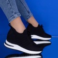 Pantofi Sport Dama cu Platforma KDN32 Negru (A20) Mei
