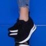 Pantofi Sport Dama cu Platforma KDN32 Negru Mei