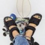 Sandale Dama cu Platforma WL233 Negru Mei