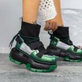 Pantofi Sport Dama cu Platforma 2W250 Verde (C49) Mei
