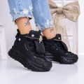 Pantofi Sport Dama cu Platforma 3YJA5 Negru | Mei